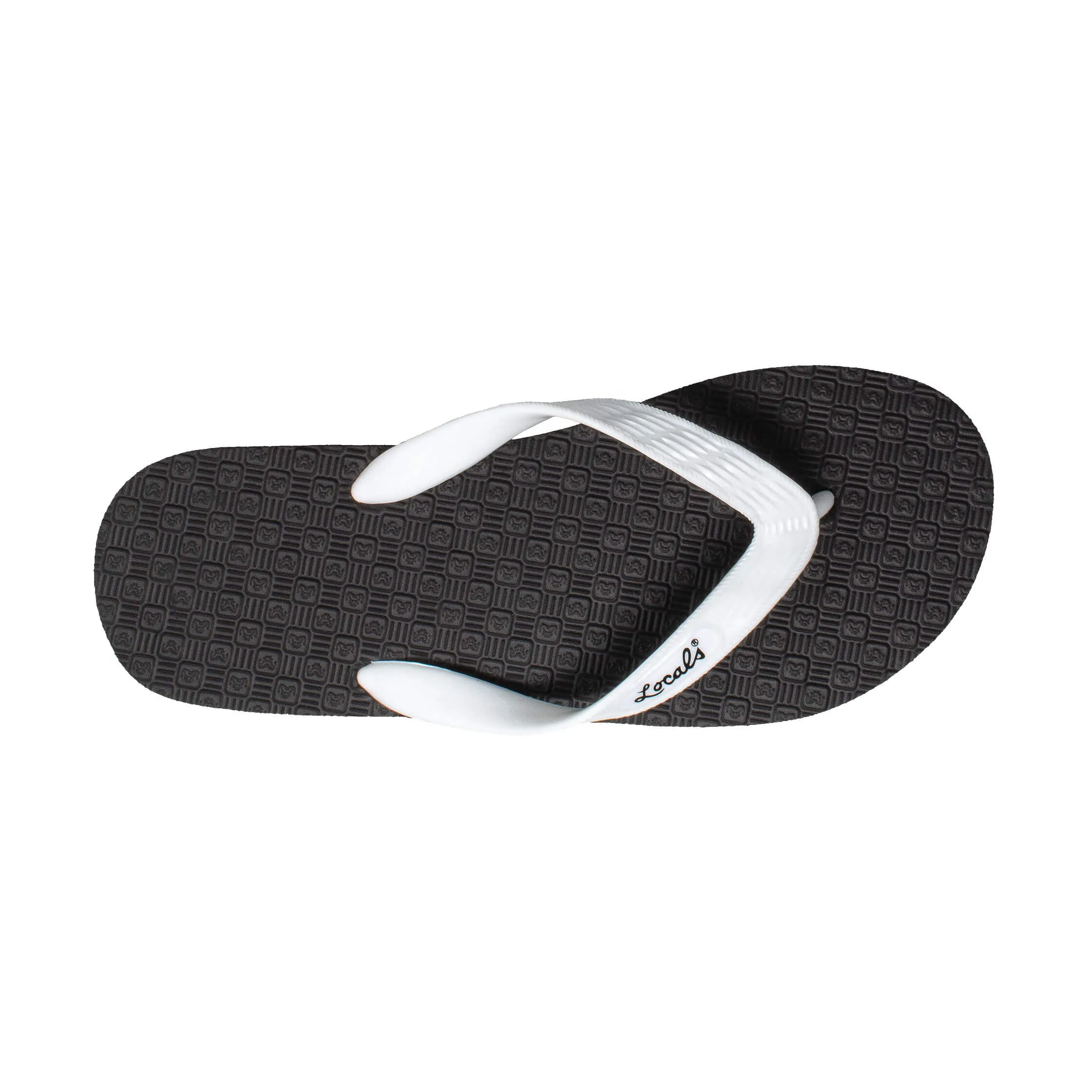 Men's Solid White Strap Slippah