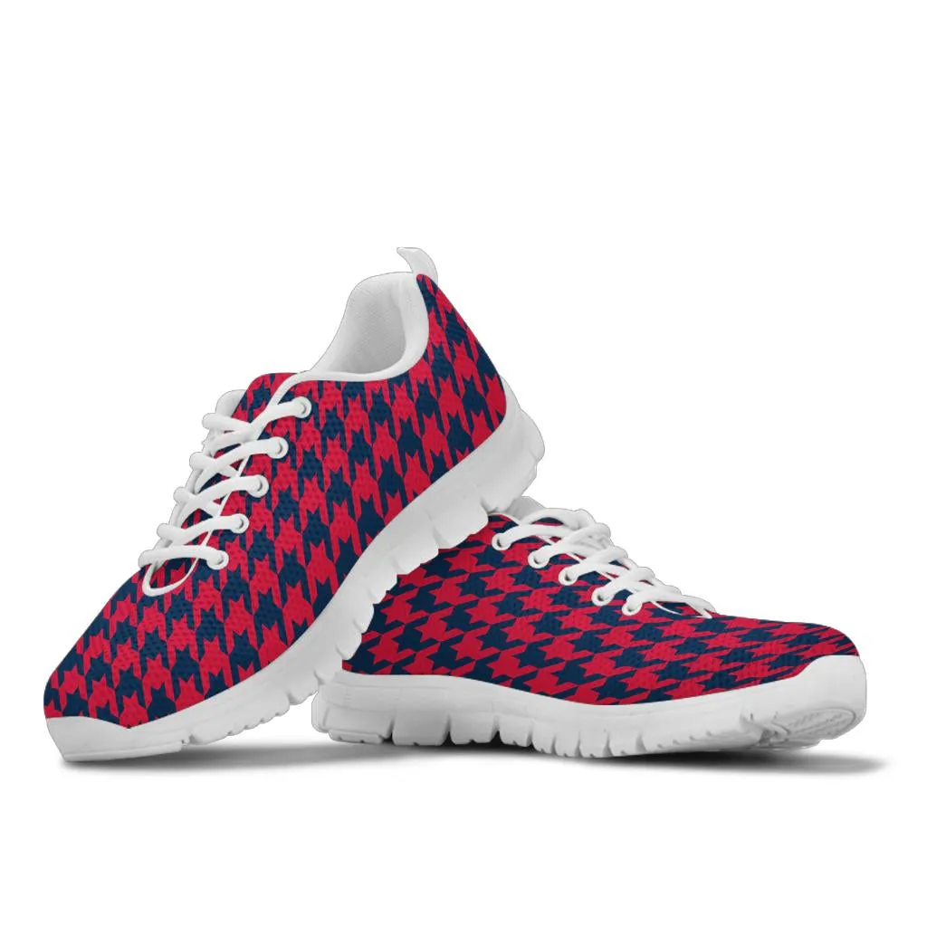 Mesh Sneakers_Blue on Red_NE_HT Pattern