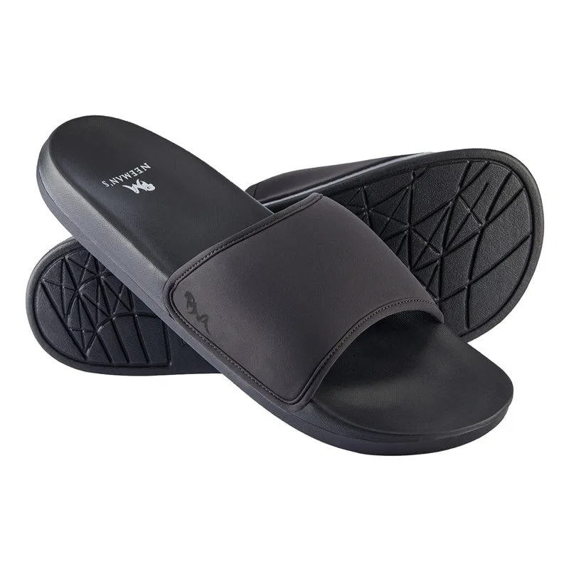 Neeman's Eco Slides Slippers | Coal Black | Lightweight Flip Flop