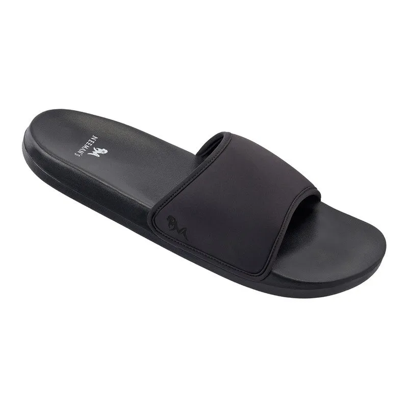 Neeman's Eco Slides Slippers | Coal Black | Lightweight Flip Flop