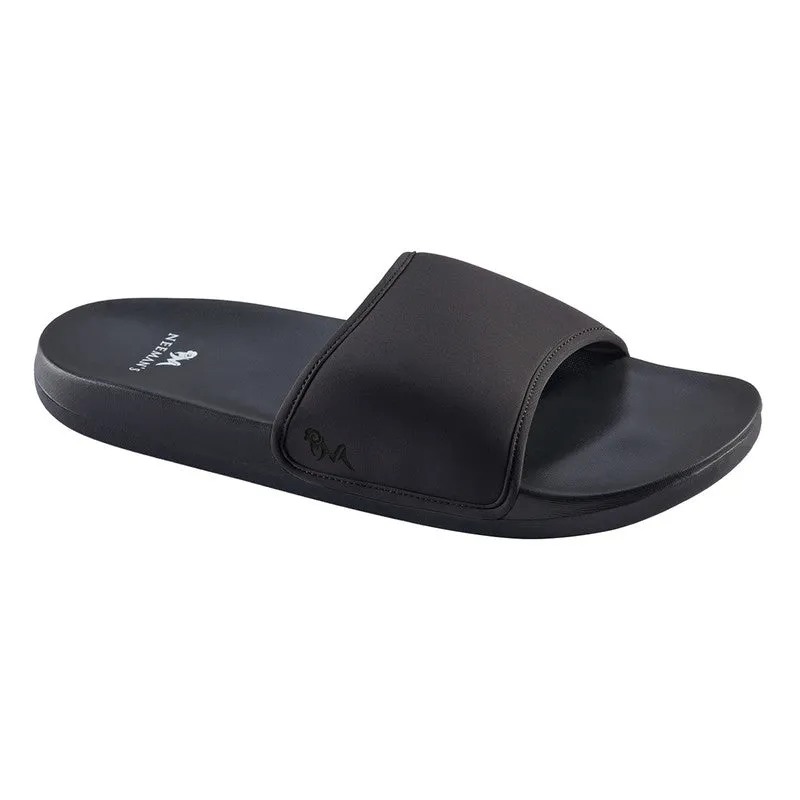 Neeman's Eco Slides Slippers | Coal Black | Lightweight Flip Flop