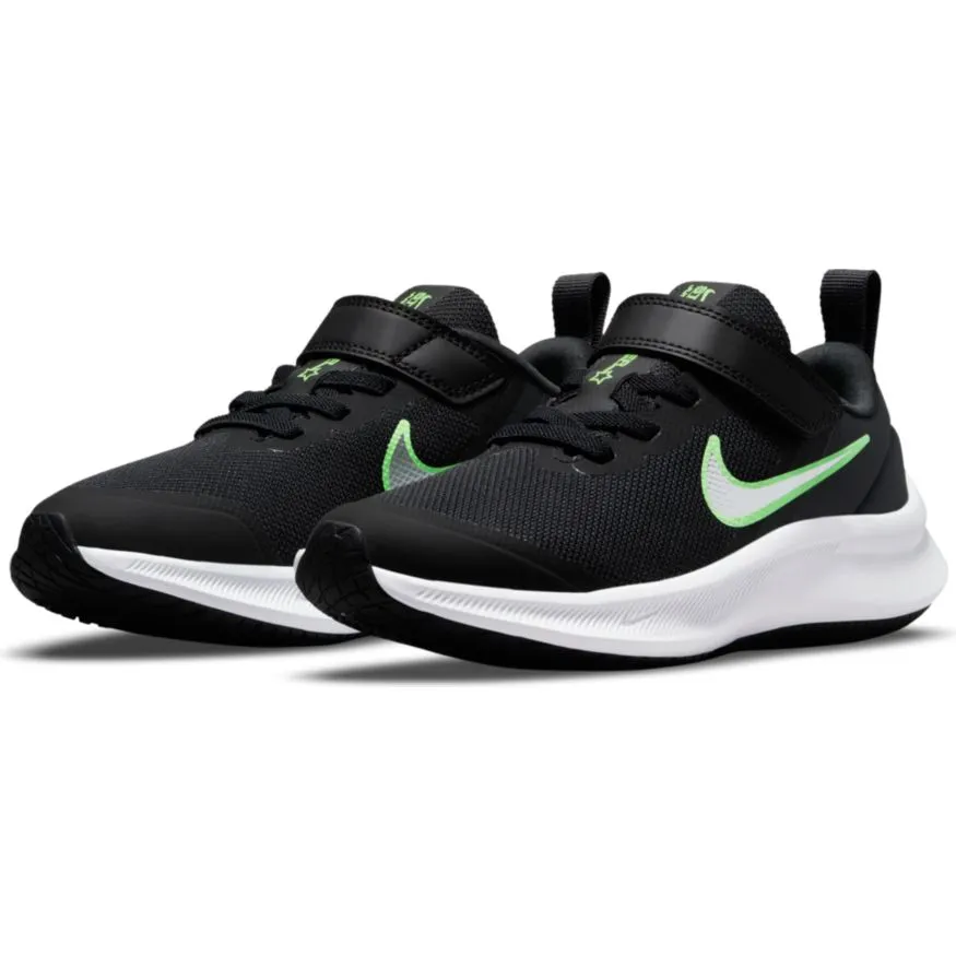 Nike Black/Chrome/Smoke Grey Star Runner 3 A/C Children's Sneaker