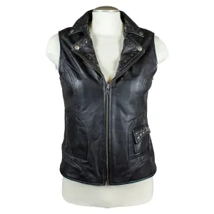 Open Road Women's Studded Leather Vest