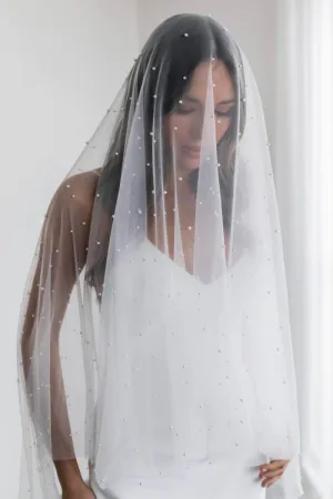 Pearly Midi Veil