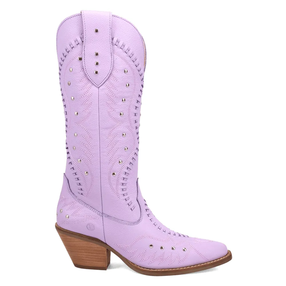 Pretty N' Pink Embroidered Studded Snip Toe Cowboy Boots