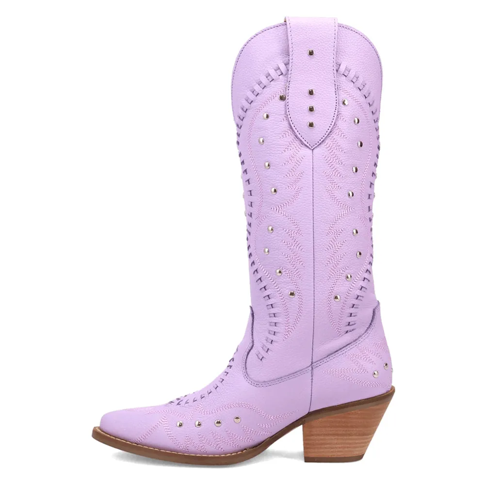 Pretty N' Pink Embroidered Studded Snip Toe Cowboy Boots