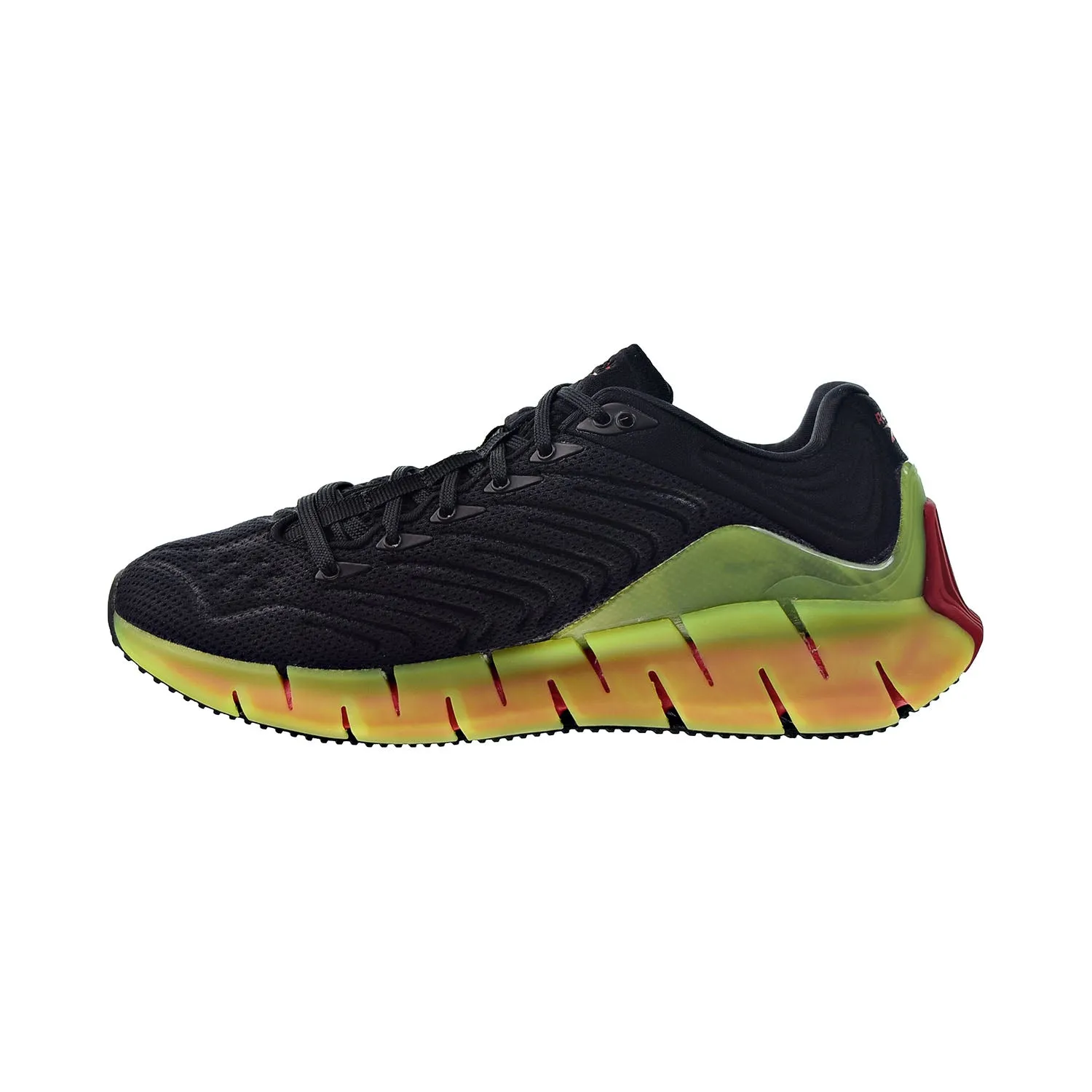 Reebok Zig Kinetica Big Kids' Running Shoes Black-Solar Yellow-Excellent Red