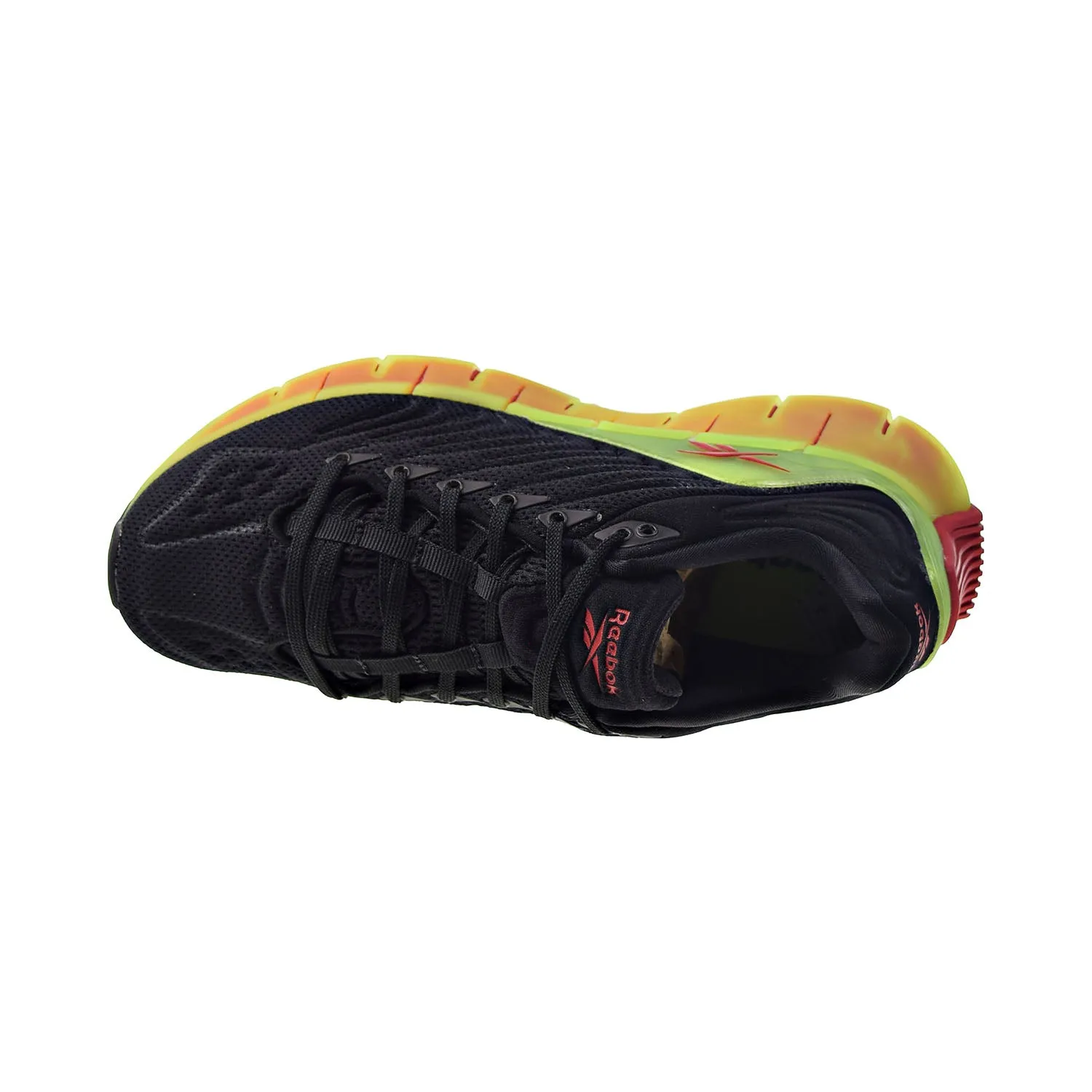 Reebok Zig Kinetica Big Kids' Running Shoes Black-Solar Yellow-Excellent Red