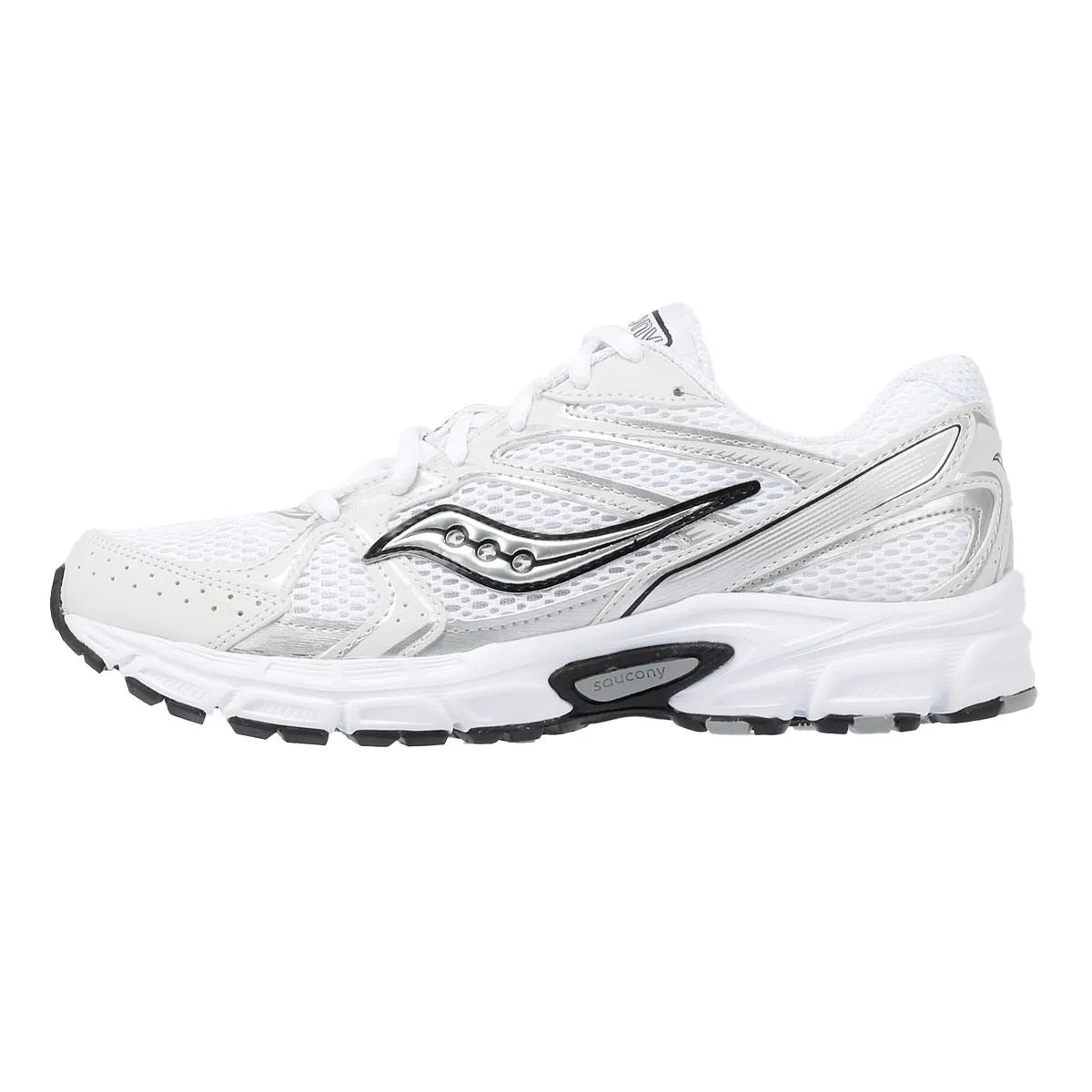 Saucony Ride Millenium White/Silver Trainers