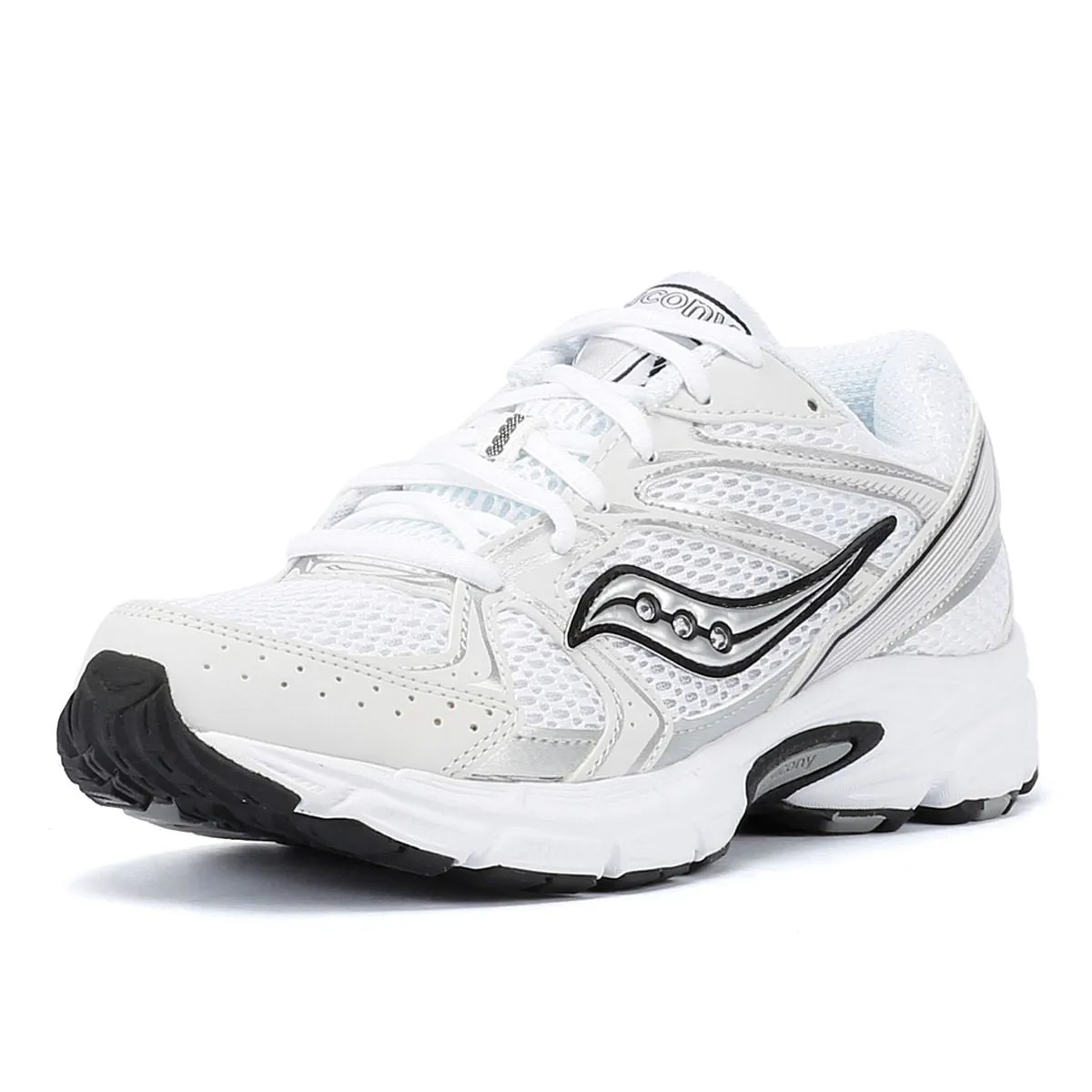 Saucony Ride Millenium White/Silver Trainers