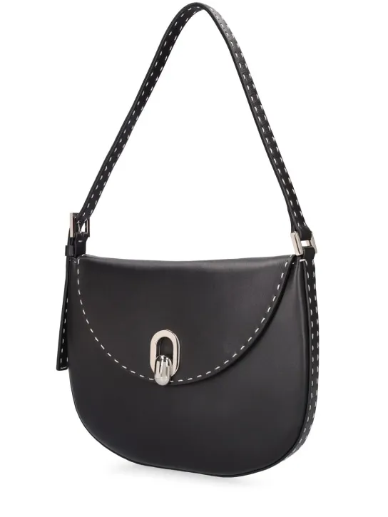 Savette   Small Tondo studded leather hobo bag 