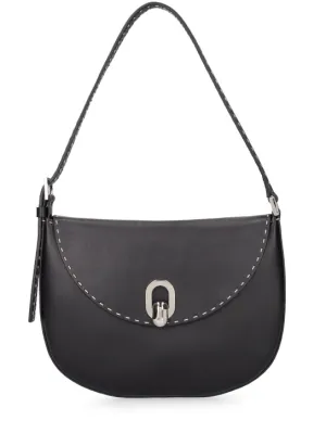 Savette   Small Tondo studded leather hobo bag 