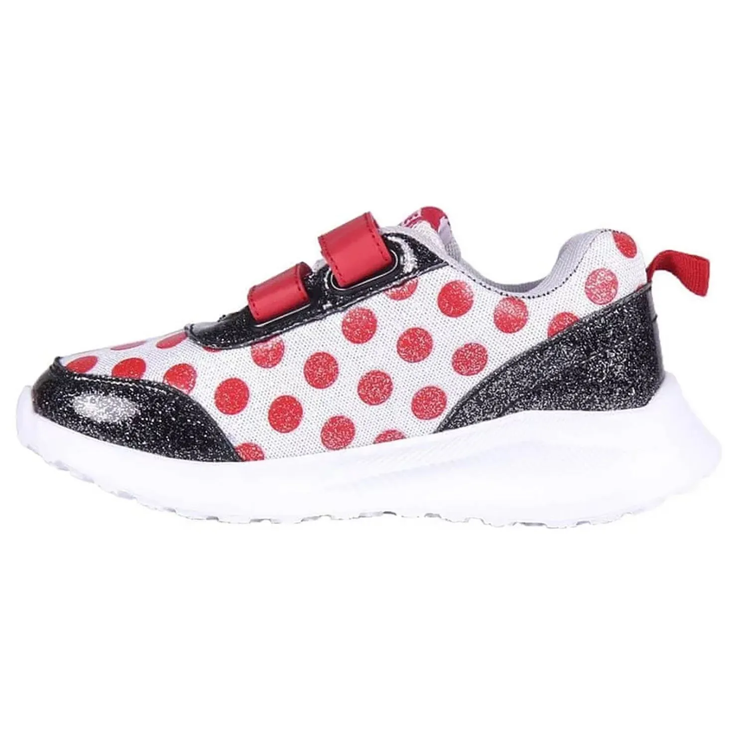 Scarpe sportive Disney Minnie Mouse sneakers a strappo per bambina glitter 4985