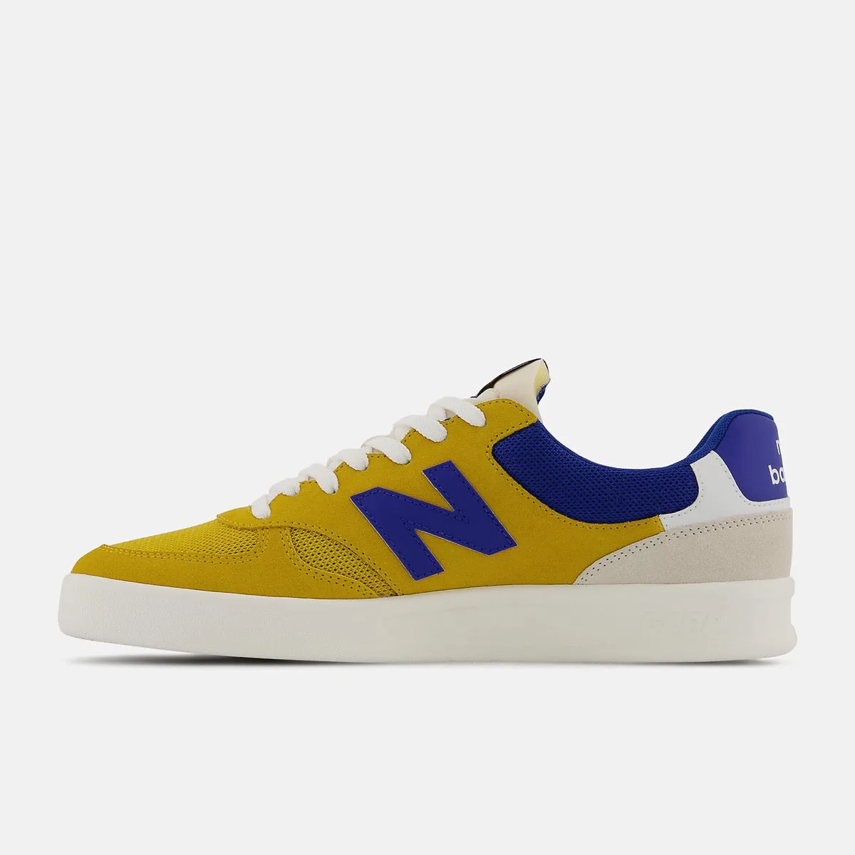 Scarpe Uomo NEW BALANCE Sneakers 300 Court in Mesh e Tessuto Sintetico colore Yellow e Blue