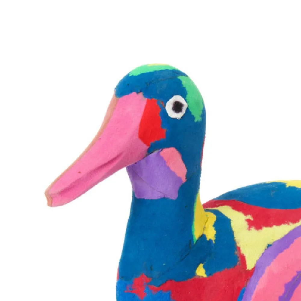 Small Recycled Flip Flop Duck Figurine