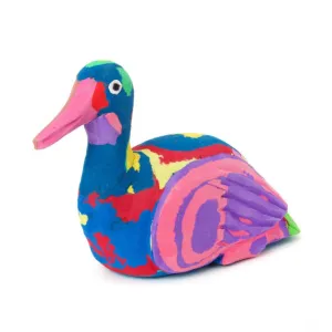 Small Recycled Flip Flop Duck Figurine