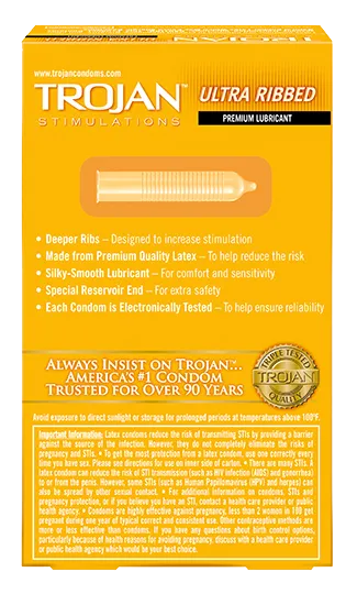 Trojan Ultra Ribbed Condoms