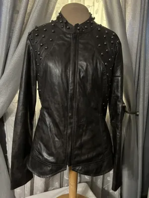 V Christina Faux Leather Jacket