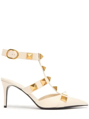 Valentino Garavani   80mm Roman studs leather sandals 