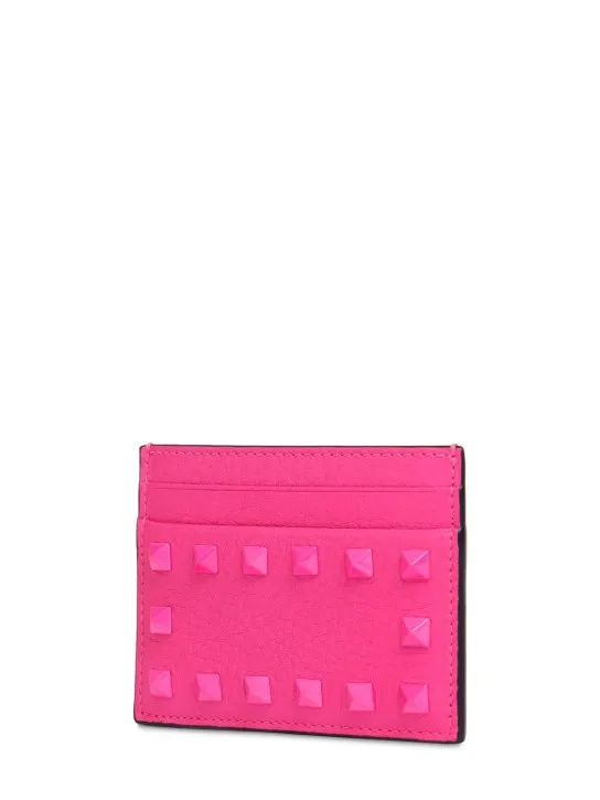 Valentino Garavani   Rockstud leather card holder 