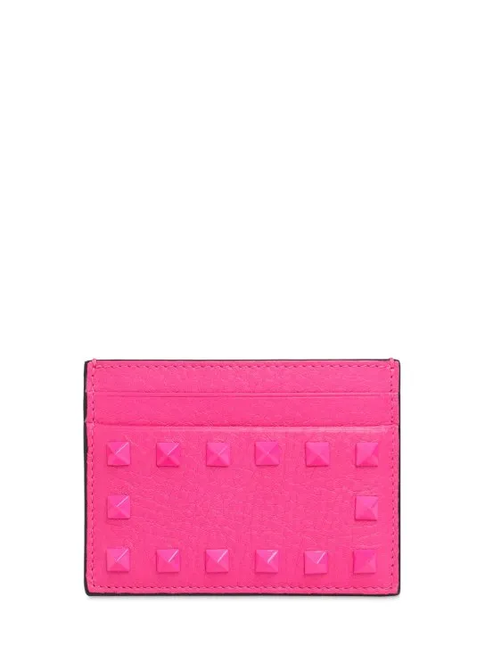 Valentino Garavani   Rockstud leather card holder 