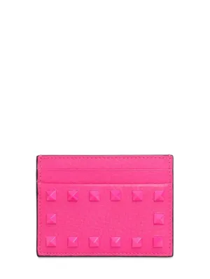 Valentino Garavani   Rockstud leather card holder 