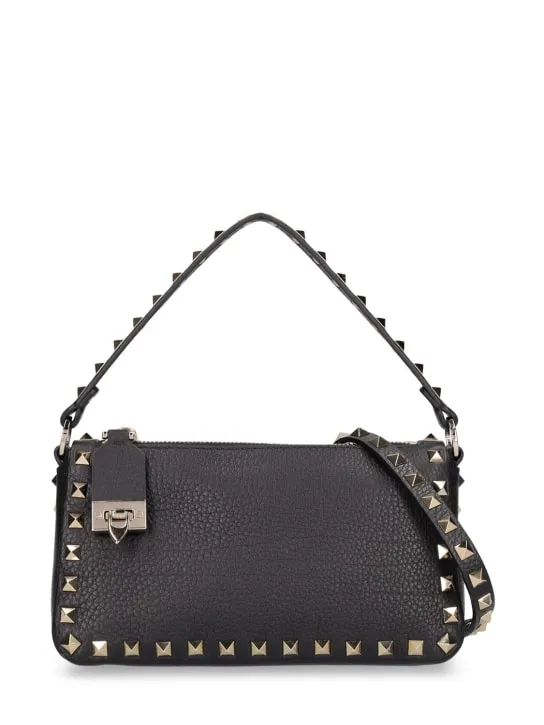 Valentino Garavani   Small Rockstud leather shoulder bag 