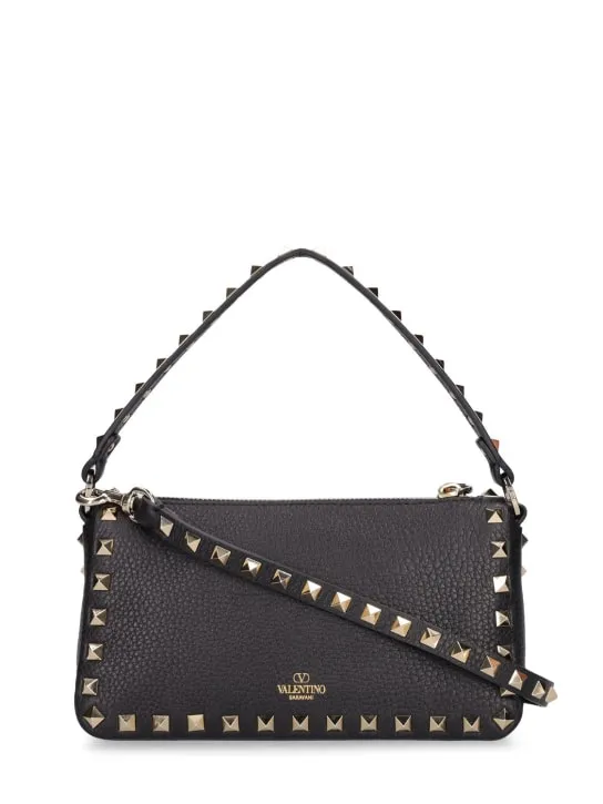 Valentino Garavani   Small Rockstud leather shoulder bag 