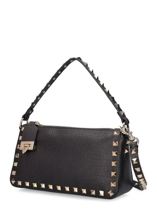 Valentino Garavani   Small Rockstud leather shoulder bag 