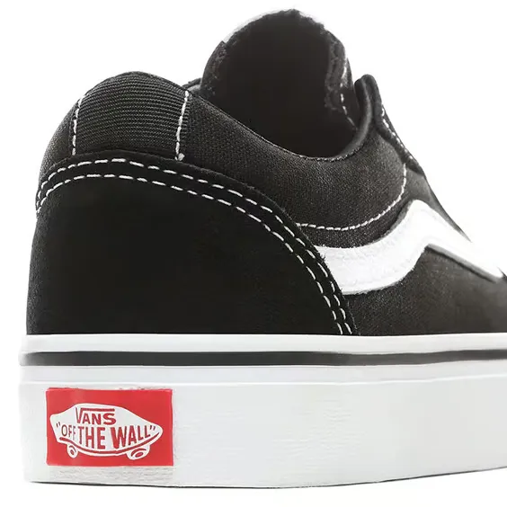 Vans scarpa sneakers per ragazzi in tela e camoscio Ward VN0A38J9IJU1 nero bianco