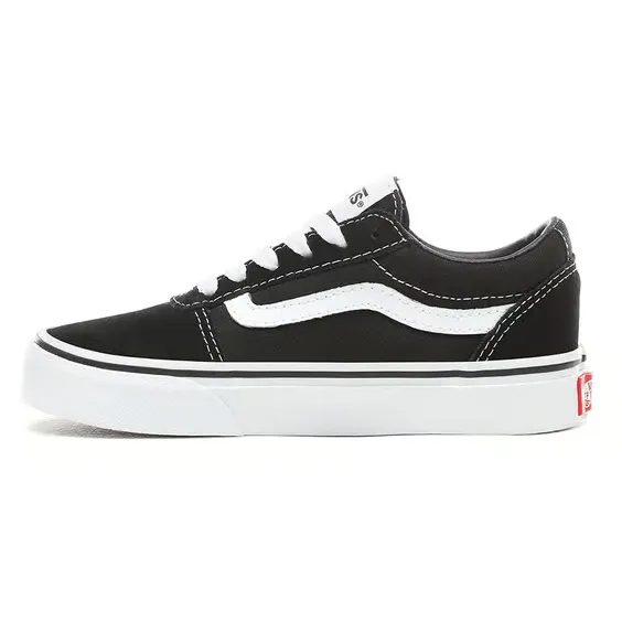 Vans scarpa sneakers per ragazzi in tela e camoscio Ward VN0A38J9IJU1 nero bianco