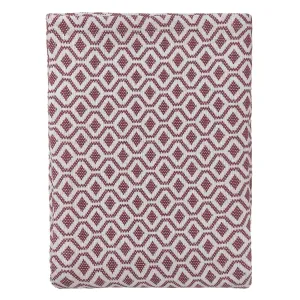 Viana Cotton Quilt [Raspberry rose/White]