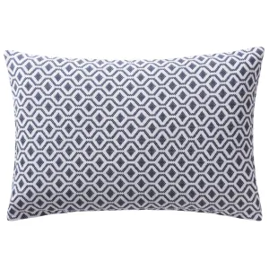 Viana Cushion Cover [Blue grey/White]