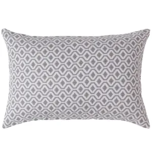 Viana Cushion Cover [Grey/White]