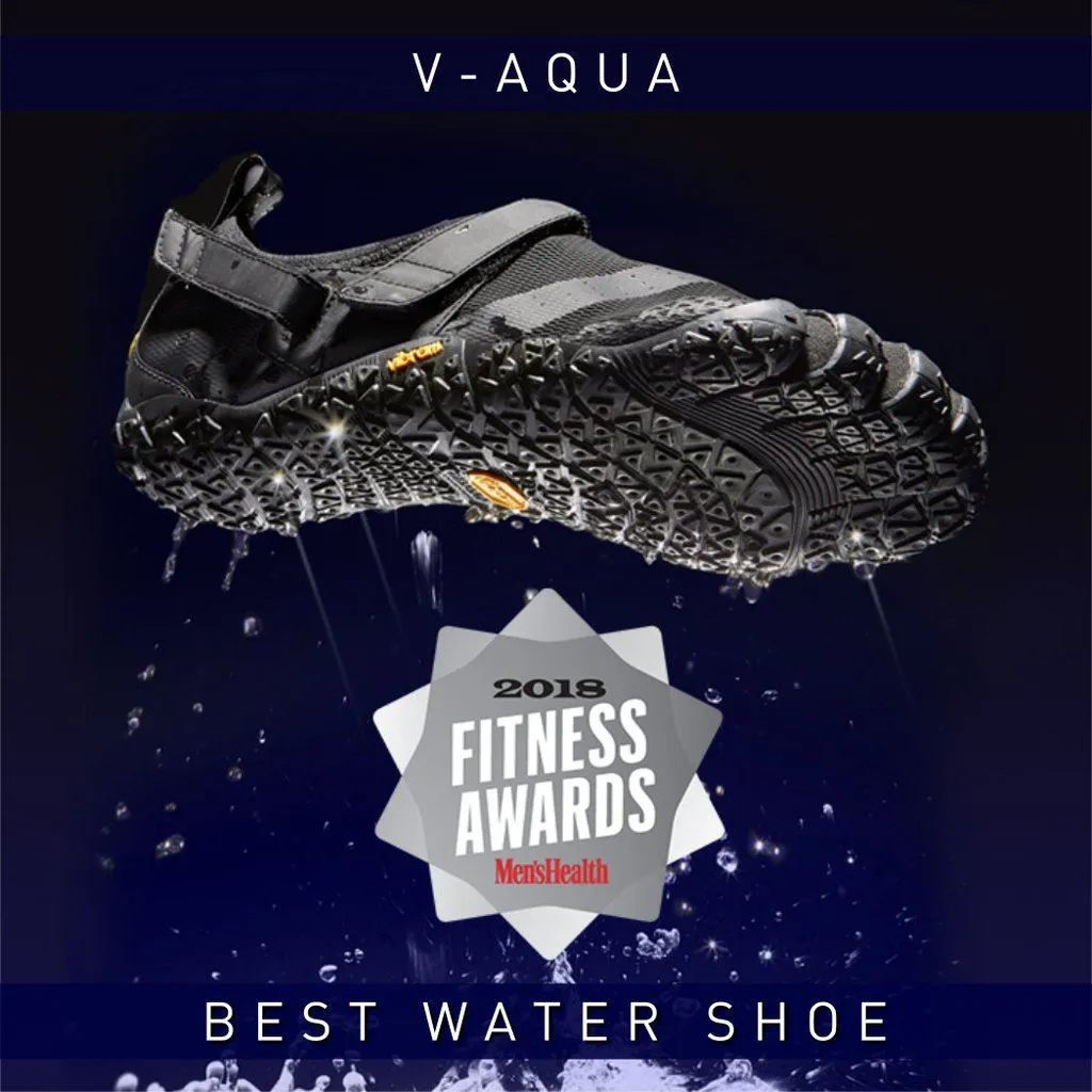 Vibram V-Aqua Mens Water Sports Five Fingers Shoes in Black - EVA Insole