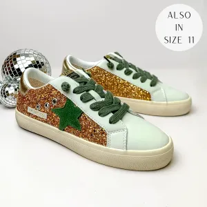 Vintage Havana | Flair 9 Sneakers in Gold Glitter Multi