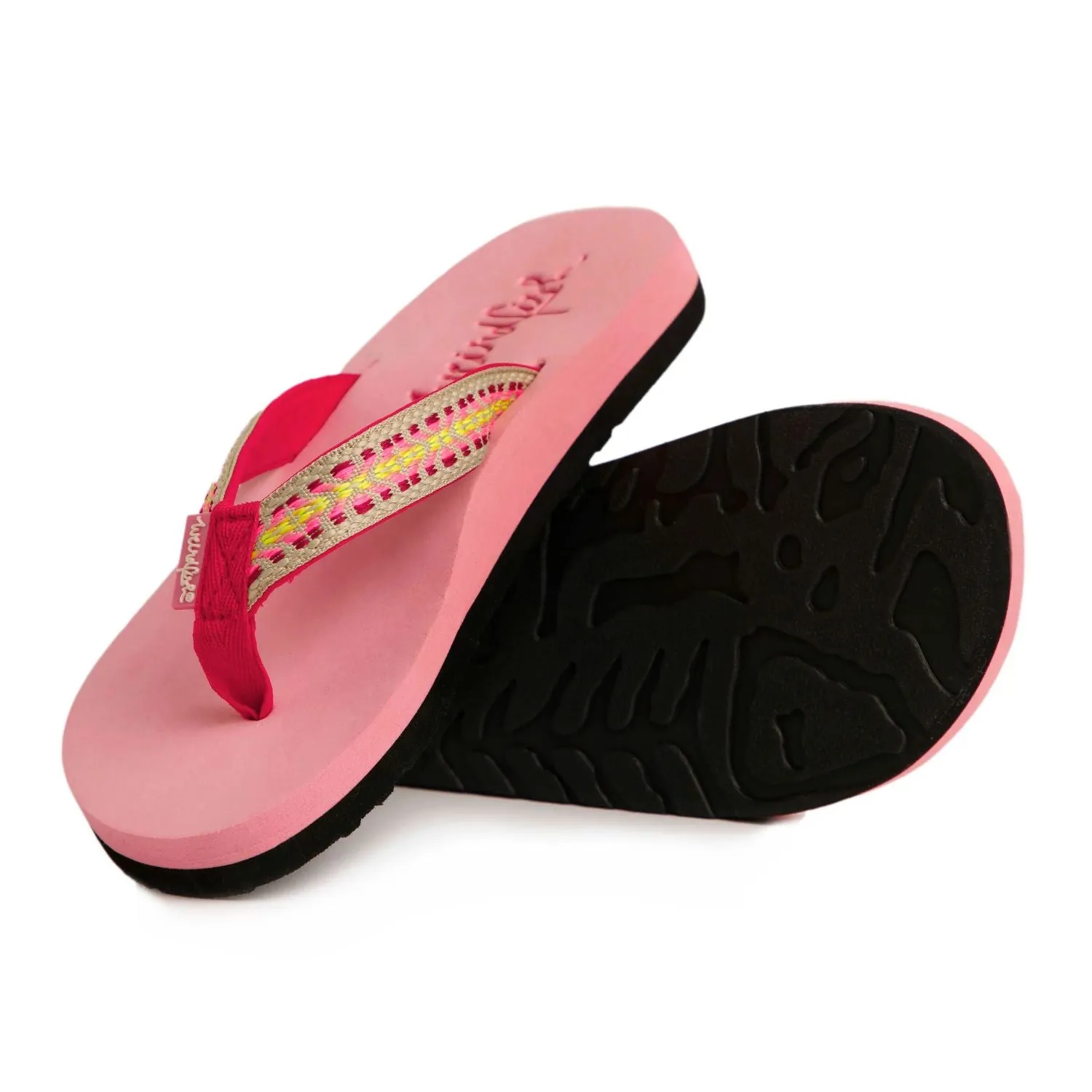 Weird Fish 6 Pink Adila Braided Women's Flip Flop