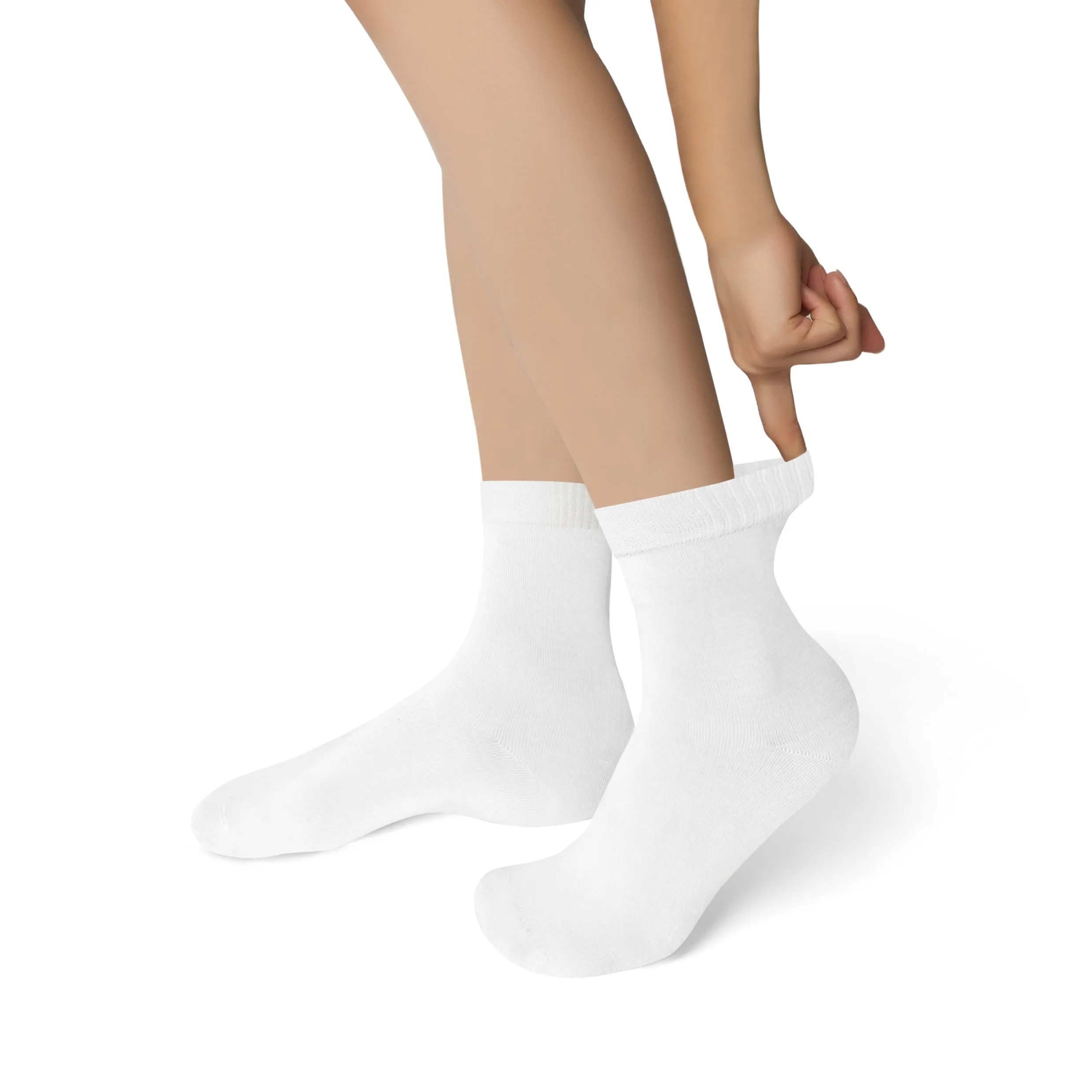 Womens Bamboo Dress Socks | Quarter Crew Length | 6 Pack