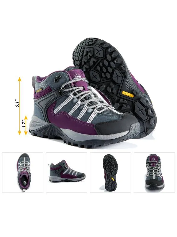 Women's Waterproof Hiking Boots Winter Snow Boots Non Slip Work Shoes Arches